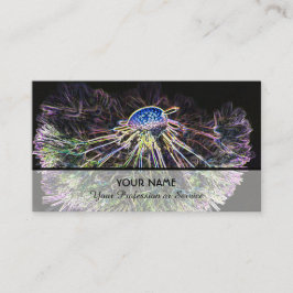 Neonblomning romantik för trädgårdsmästare och blo visitkort