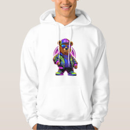 Neonböjning: Vibrant Retro Streetwear Hoodie