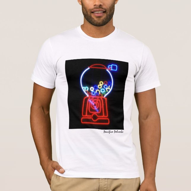 Neonbubbelgummaskin T Shirt (Framsida)