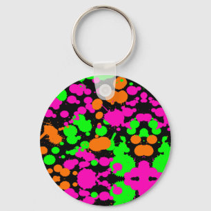 Neoncore Paint Splatter Nyckelring