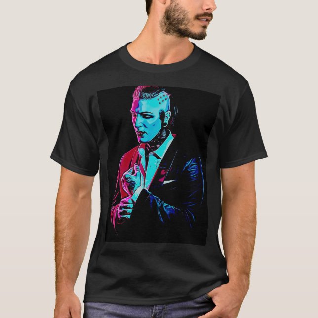 NeondemonChris den orörliga ljusa versionen T Shirt (Framsida)