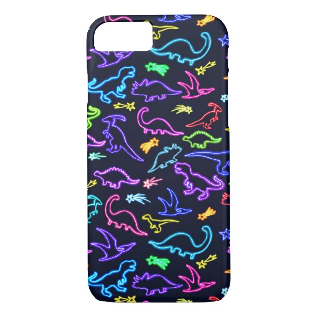 Neondinosaurier Case-Mate iPhone Skal (Baksida)