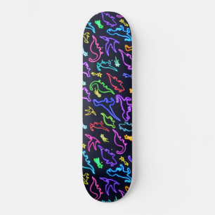 Neondinosaurier Mini Skateboard Bräda 18,5 Cm