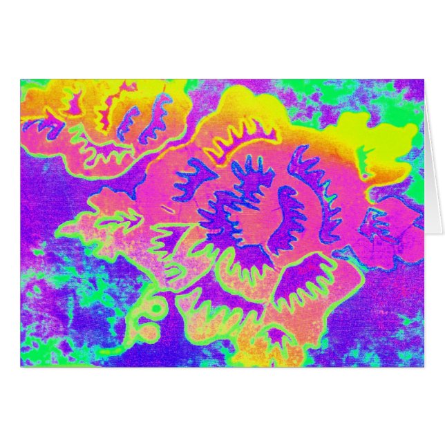 Neonfantasikort Hälsningskort (Framsidan Horizontal)