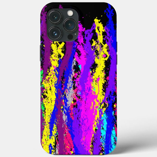 Neonfärg splatter-fodral Case-Mate iPhone-fodral (Baksida)