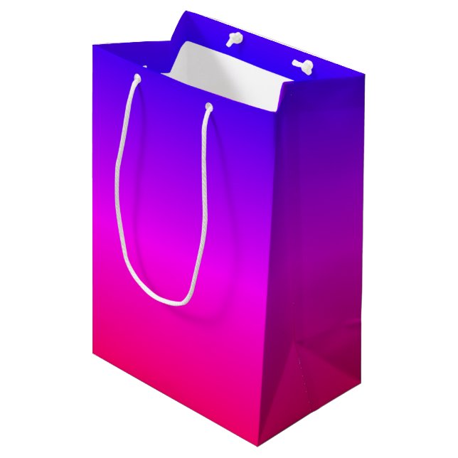 Neonfärgad presentpåse (Framsidan Vinklad)
