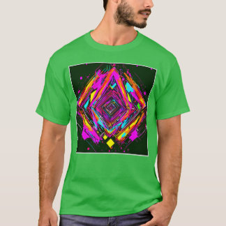 Neonfärgade Vintage Party Rave tjej T Shirt