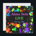 Neonfärgssprut, Bar / Bat Mitzvah-inbjudan Inbjudningar<br><div class="desc">Neonfärgssprut,  Paint Ball Bat Mitzvah-inbjudan. Funky ljusa neonfärger på svart skapar en rolig design.  Anpassa med din text och typsnitt.  



 PASSANDE PAPERSERVETTER,  BORDSKORT,  VATTENFLASKETIKETTER,  POSTMÄRKEN,  PLACERINGSKORT OCH TACKKORT FINS OCKSÅ TILLGÄNGLIGA I DENNA DESIGN 


com</div>