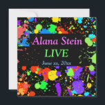 Neonfärgssprut, Bar / Bat Mitzvah-inbjudan Inbjudningar<br><div class="desc">Neonfärgssprut,  Paint Ball Bat Mitzvah-inbjudan. Funky ljusa neonfärger på svart skapar en rolig design.  Anpassa med din text och typsnitt.  



 PASSANDE PAPERSERVETTER,  BORDSKORT,  VATTENFLASKETIKETTER,  POSTMÄRKEN,  PLACERINGSKORT OCH TACKKORT FINS OCKSÅ TILLGÄNGLIGA I DENNA DESIGN 


com</div>