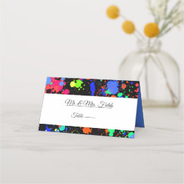 Neonfärgssprut, Bat Mitzvah Davidsstjärna Placeringskort