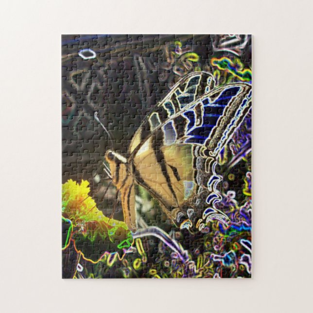 Neonfjäril Pussel (Vertikal)