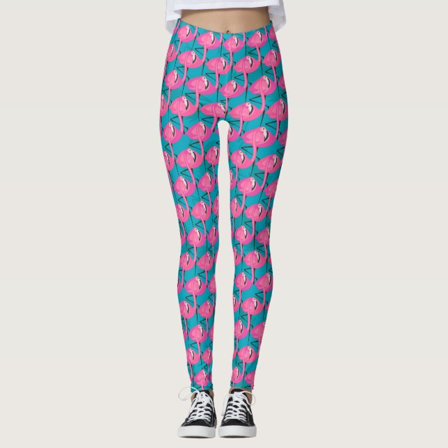 NeonFlamingos Leggings (Framsida)