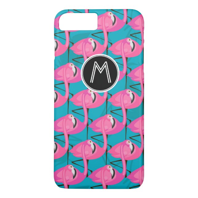 NeonFlamingos | tillfogar ditt initialt Case-Mate iPhone Skal (Baksida)