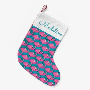 NeonFlamingos   tillfogar ditt namn Liten Julstrumpa