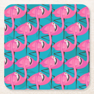 NeonFlamingos Underlägg Papper Kvadrat