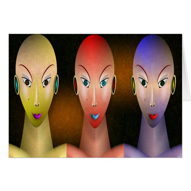 NEONFLICKOR HÄLSNINGSKORT (Framsidan Horizontal)