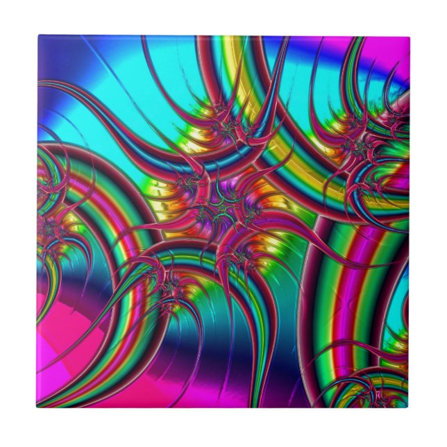 NeonFractal Kakelplatta (Framsidan)