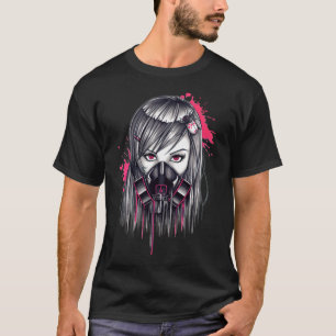 Neongasmaskflicka T Shirt