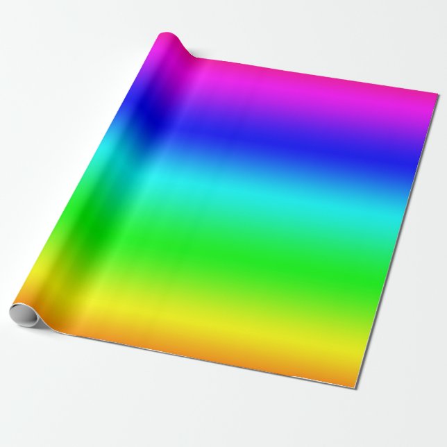 Neongradient Presentpapper (Utrullad)