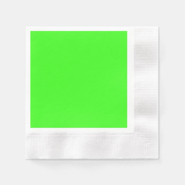 Neongrön Cocktailserviett i papper Pappersservett (Framsidan)