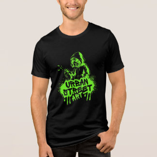 Neongrön urban street art graffiti-grafik t shirt