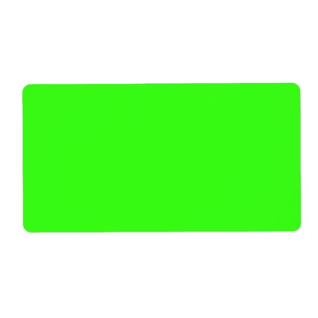 Neongröna fraktetiketter (anpassningsbara) fraktsedel (Framsidan)