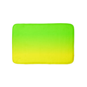 Neongrönt och neon gula Ombré skuggar färg blek Badrumsmatta