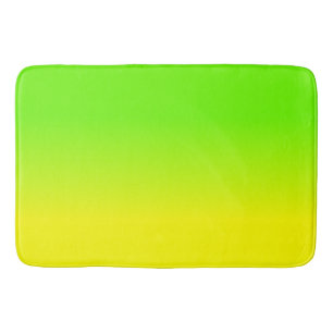 Neongrönt och neon gula Ombré skuggar färg blek Badrumsmatta