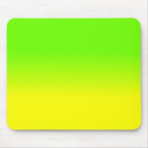 Neongrönt och neon gula Ombré skuggar färg blek Musmatta