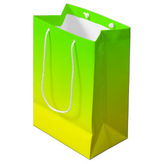 Neongrönt och neon gula Ombré skuggar färg bleknar