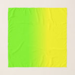 Neongrönt och neon gula Ombré skuggar färg bleknar Sjal<br><div class="desc">Ljus solskenneongult bleknar in i en ombreblur med neongrönt för ett pråligt av ljusstyrka och tänder</div>
