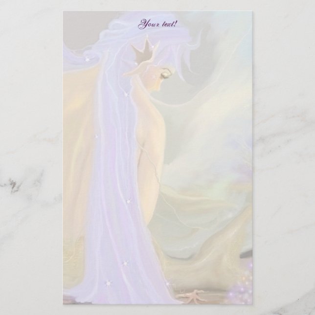 Neonhårig Sjöjungfru! Brevpapper (Framsida)