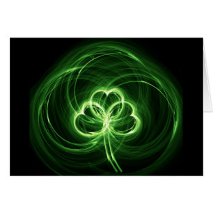NeonklöverFractal Hälsningskort