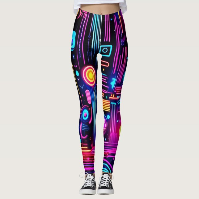 Neonkretsdrömmar Leggings (Framsida)