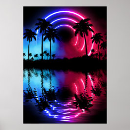 Neonlandskap: Handflatan och Ark Poster