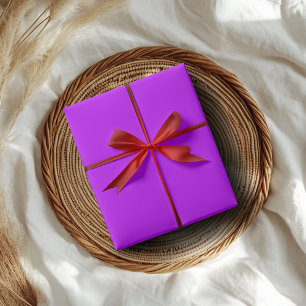 Neonlila enfärgad Klassisk Elegant Presentpapper