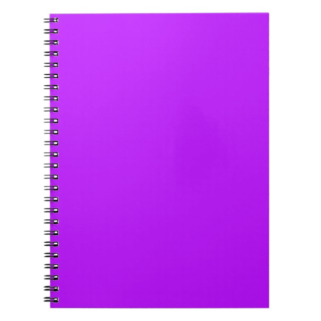 Neonlila enfärgad minimalistisk anteckningsbok (Framsidan)