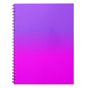 Neonlilor och shock rosa Ombre skuggar färg Anteckningsbok