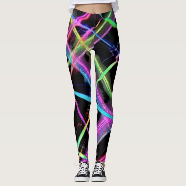 Neonljusshow Leggings (Framsida)