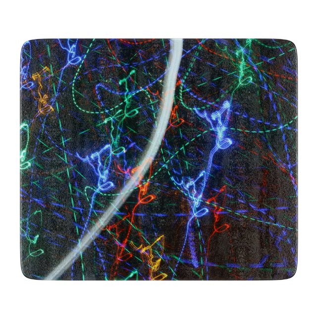 Neonljusspår Abstrakt Fotografi. Cyberpunk  (Framsidan)