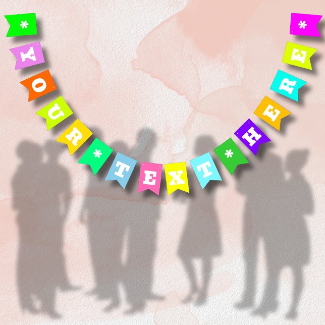 Neonmix enfärgad | Anpassad Vimplar (Skapare uppladdad)