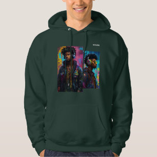 NeoNoir Nexus Cyberpunk Drömmar i full färg Hoodie