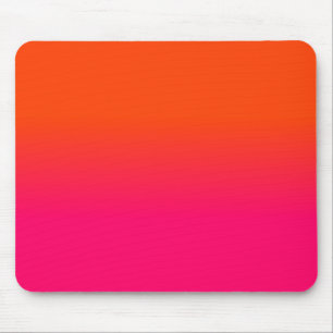 Neonorangen och neon rosa Ombre skuggar färg Musmatta