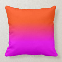 Neonorangen och shock rosa Ombre skuggar färg