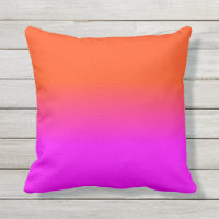 Neonorangen och shock rosa Ombre skuggar färg