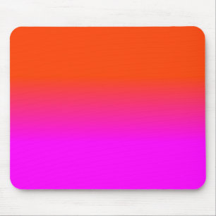 Neonorangen och shock rosa Ombre skuggar färg Musmatta