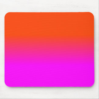 Neonorangen och shock rosa Ombre skuggar färg Musmatta