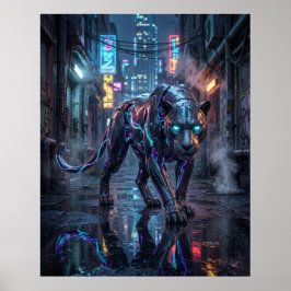 Neonpanter Midnattsgränd Poster