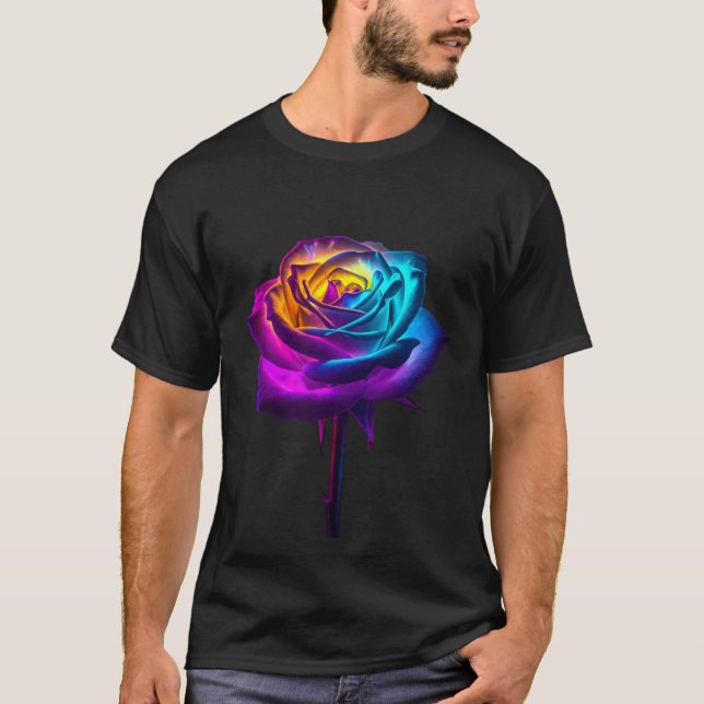 Neonprydnadsros T Shirt (Framsida)