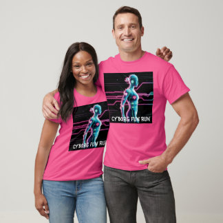 NeonPulse Cyborg Roligt Springa Tee